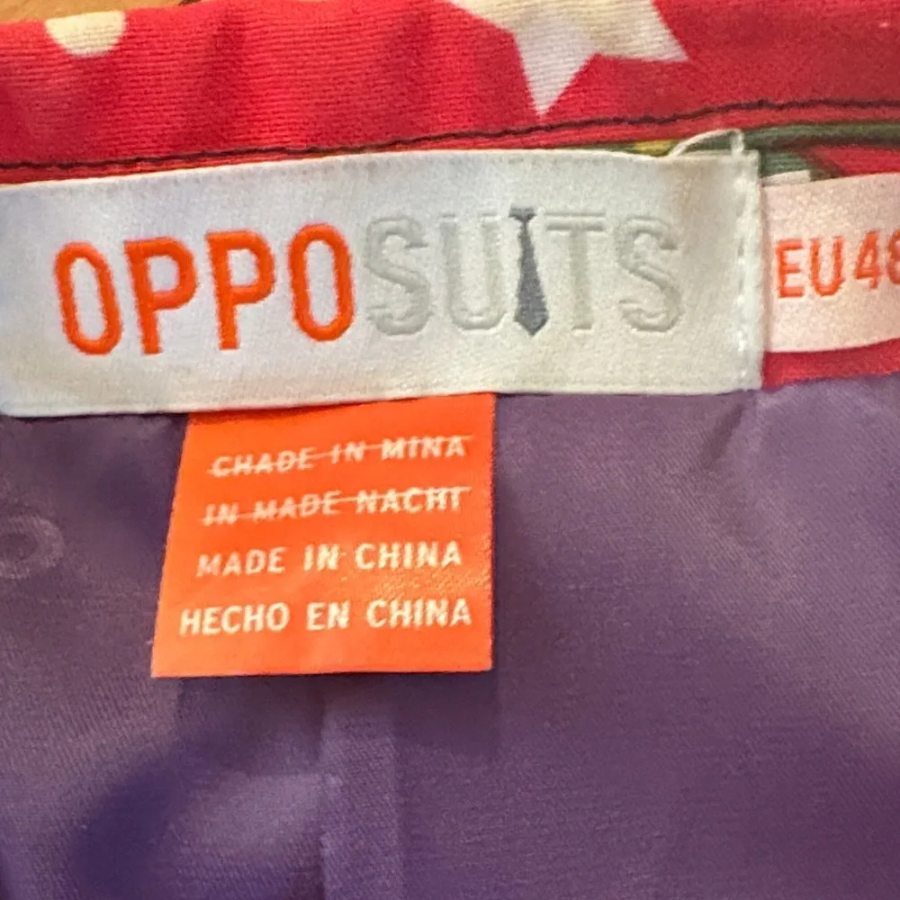 OppoSuits Red Holiday Blazer with Snowmen and Reindeer